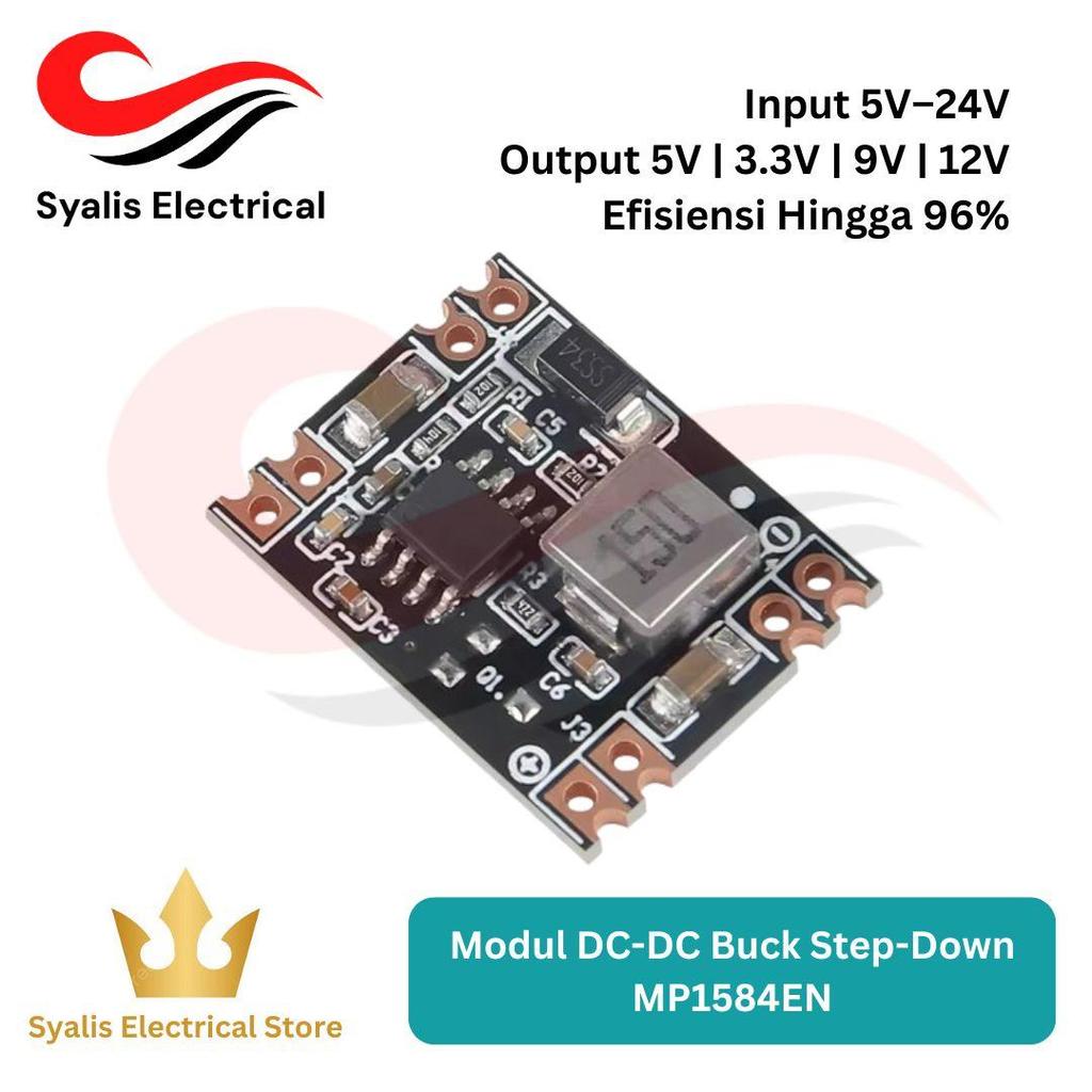 Jual DC-DC Buck Step Down MP1584EN 3A Power Supply Module 5–24V ke 5V ...
