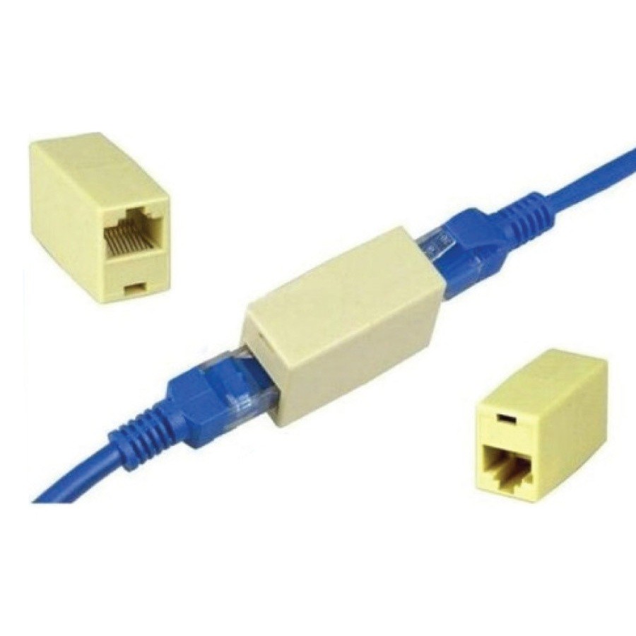 Jual Adapter Konektor RJ45 Network Changer LAN Extension Connector - No ...