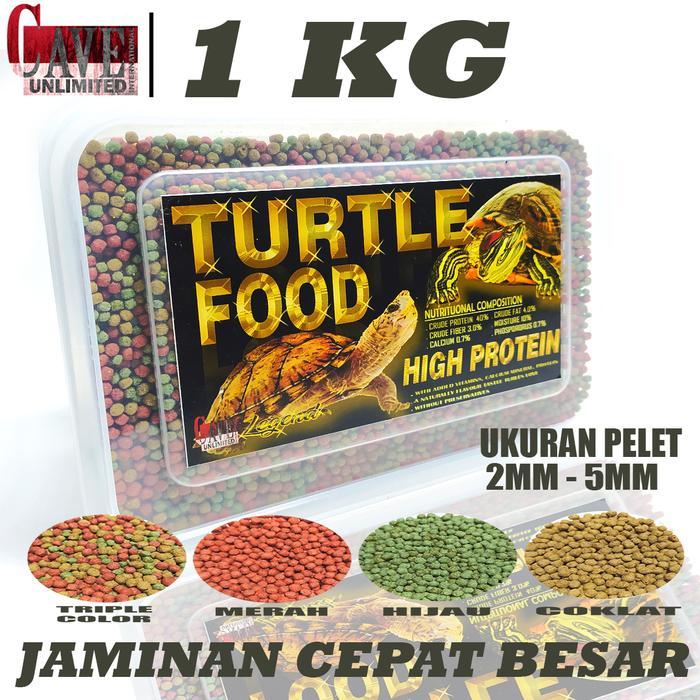 Jual 1KG MAKANAN PELET PAKAN RES BRAZIL KURA KURA TURTLE TURTLES BRASIL ...
