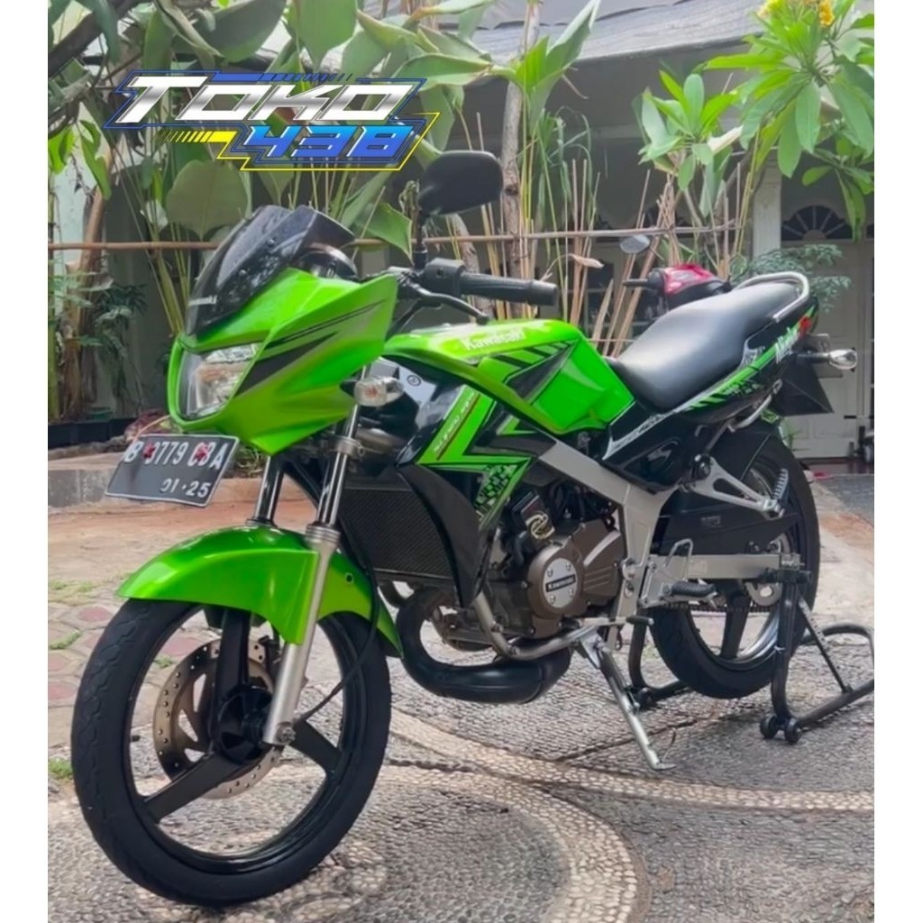 Jual stiker striping terbaik standar montor ninja R tahun 2014 hijau ...