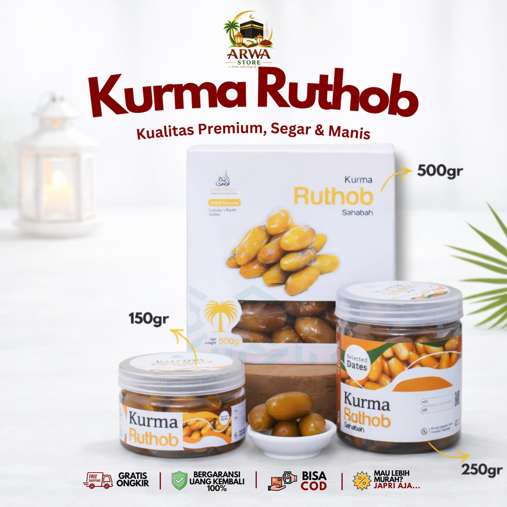 Jual Kurma Ruthob Fresh Kurma Muda Ruthab Libya Segar Bisa Untuk Promil ...