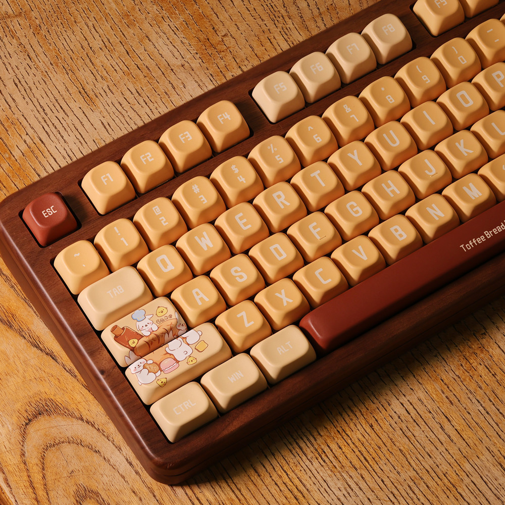 Jual Custom Bread Theme Keycap Original Design KCA Profile DYE Subbed ...