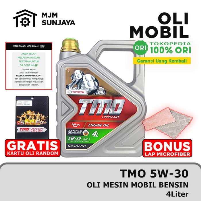 Oli Mesin TMO SAE 5W-30 4 Liter Bensin TOYOTA SCAN BARCODE 4Liter Galon Hijau 5W30 API SN Gasoline Full Synthetic Engine Oil 4L 4 L 5W 30