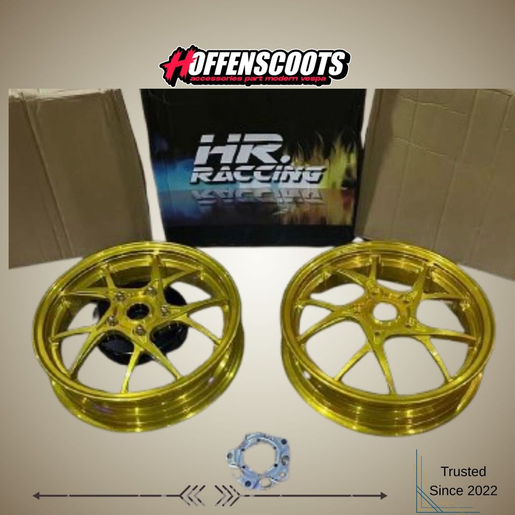 Jual Velg HR RACING Gold Forged Rims Model MK M11 Vespa Sprint ...