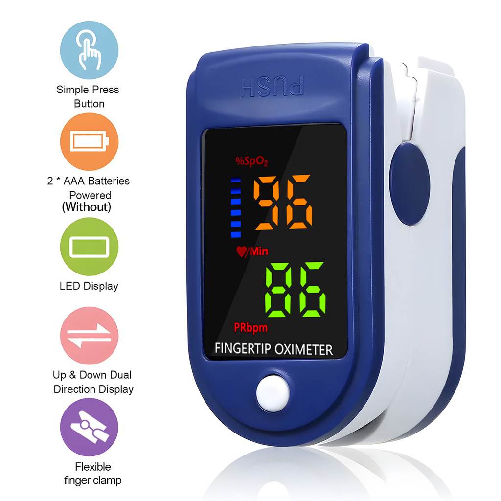 Jual Finger Clip Oximeter Home TFT Oximeter Blood Oxygen Meter Portable ...