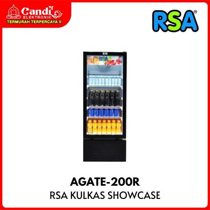 Jual RSA Kulkas Showcase Cooler Kapasitas 192 Liter AGATE-200R alat ...