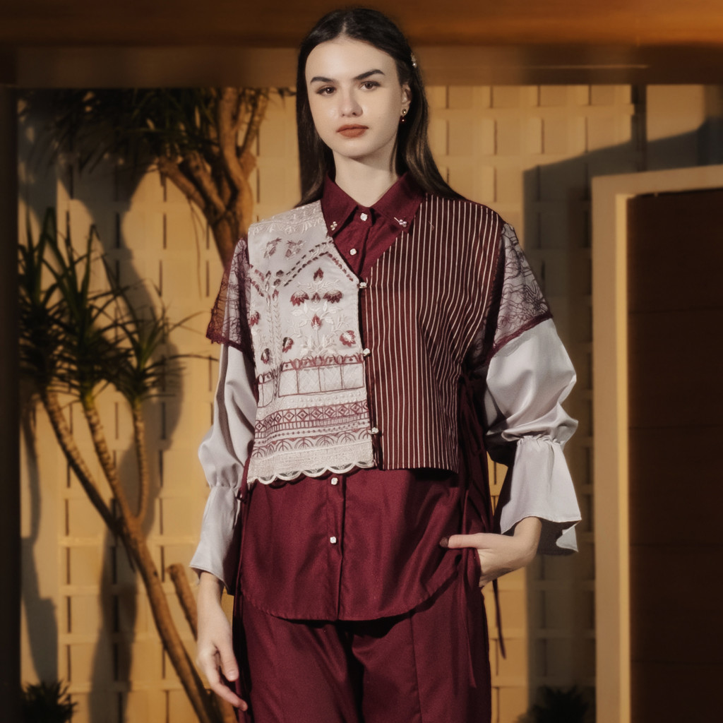 Jual Mesz - Atasan Blouse Katun Brookat Ishvara Raya The Between ...