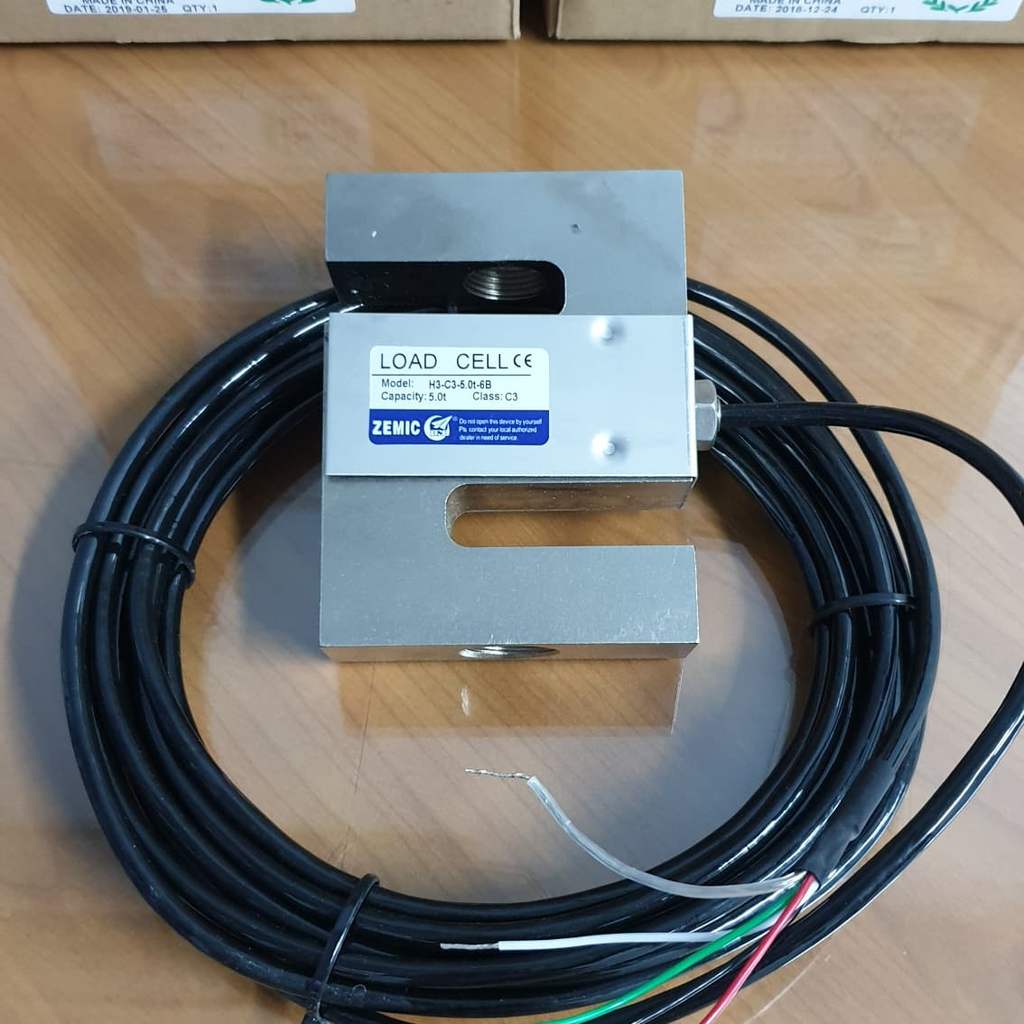 Jual Load Cell Zemic H3 5 Ton S Type | Sensor Timbangan Tarik Digital ...