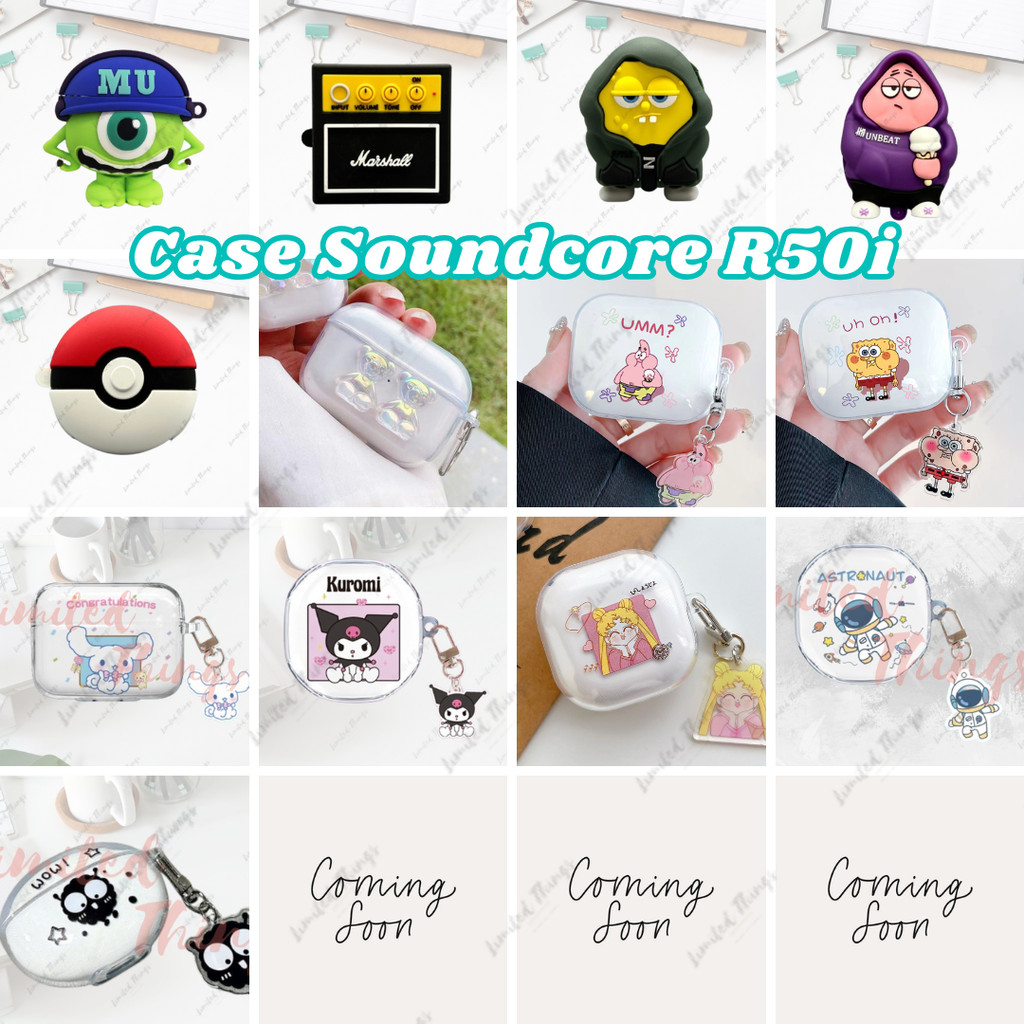 Jual Soft Case Soundcore R50i Casing Character Transparan TPU Silikon ...