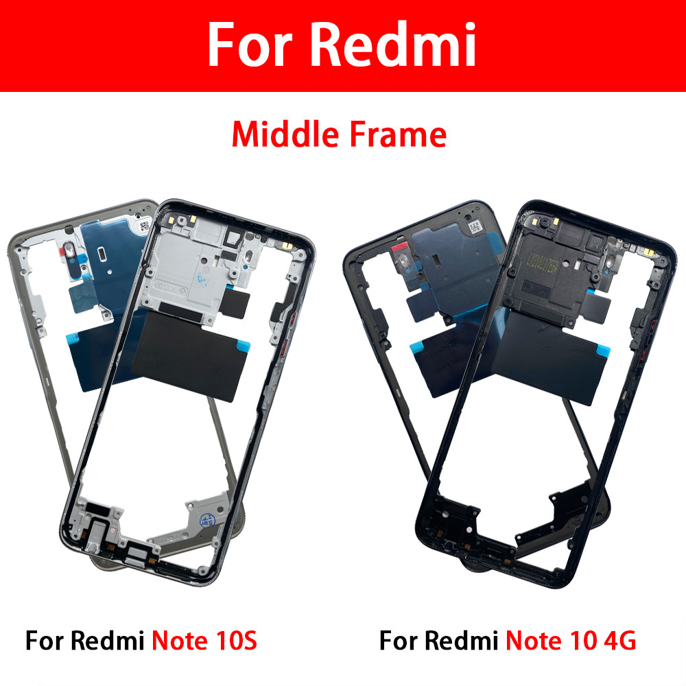 Jual NEW Middle Frame For Xiaomi Redmi Note 10S 10 4G 5G With Volume ...