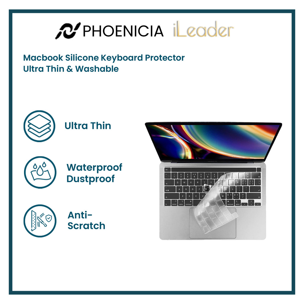 Jual iLeader Ultra Thin Washable Silicone Keyboard Protector untuk ...