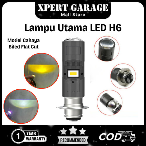 Jual XPERT GARAGE (Garansi 1 Tahun) Lampu Utama LED H6 Model Biled CR7 ...