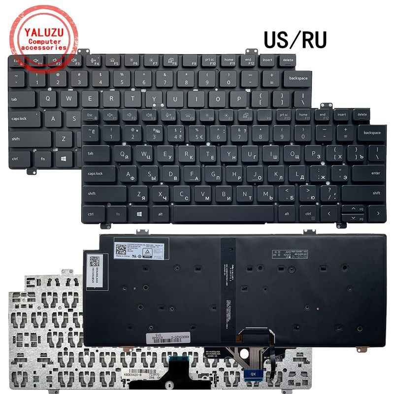 Jual US/RU NEW Laptop Keyboard For Dell Latitude 5420 5421 7420 7520 ...