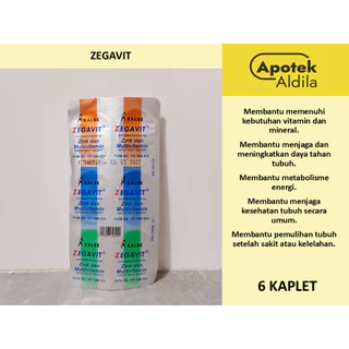 ZEGAVIT PER STRIP ISI 6 TABLET UNTUK SUPLEMEN MULTIVITAMIN