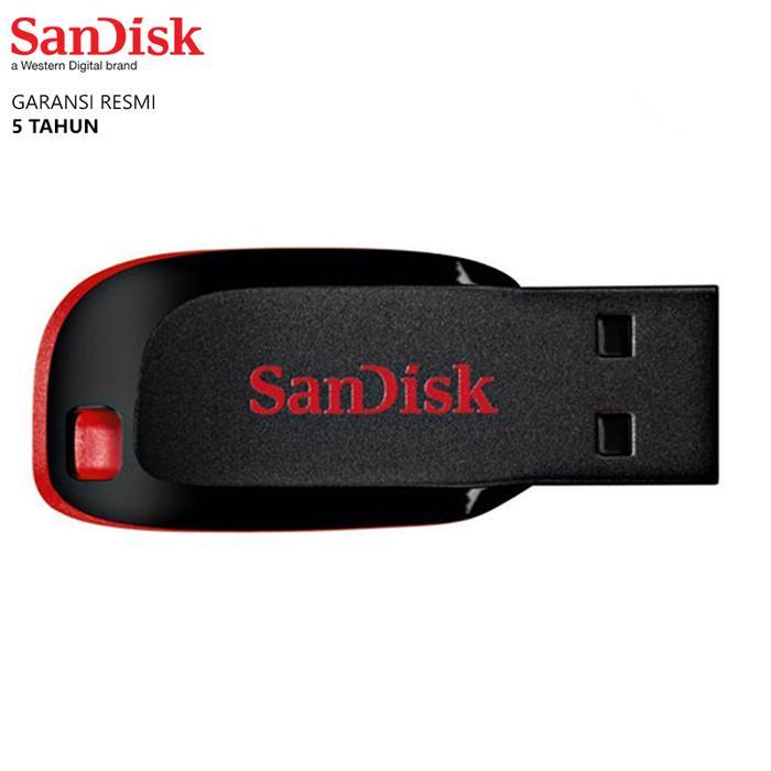 Jual Flashdisk Sandisk Cruzer Blade 16GB Flash Drive Disk 16 GB - Hitam ...