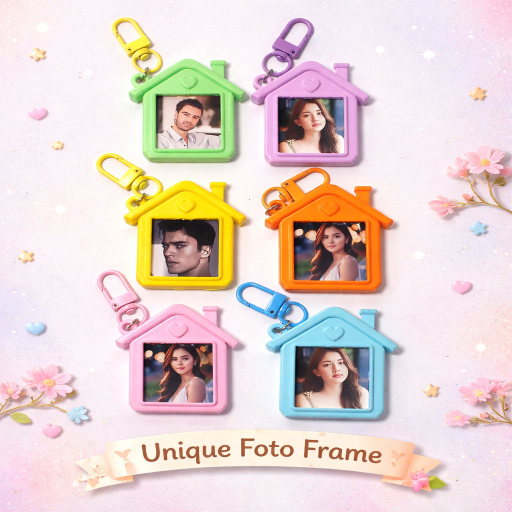 Jual Keychain Foto Frame Custom Gantungan Kunci Aneka Warna Hiasan ...