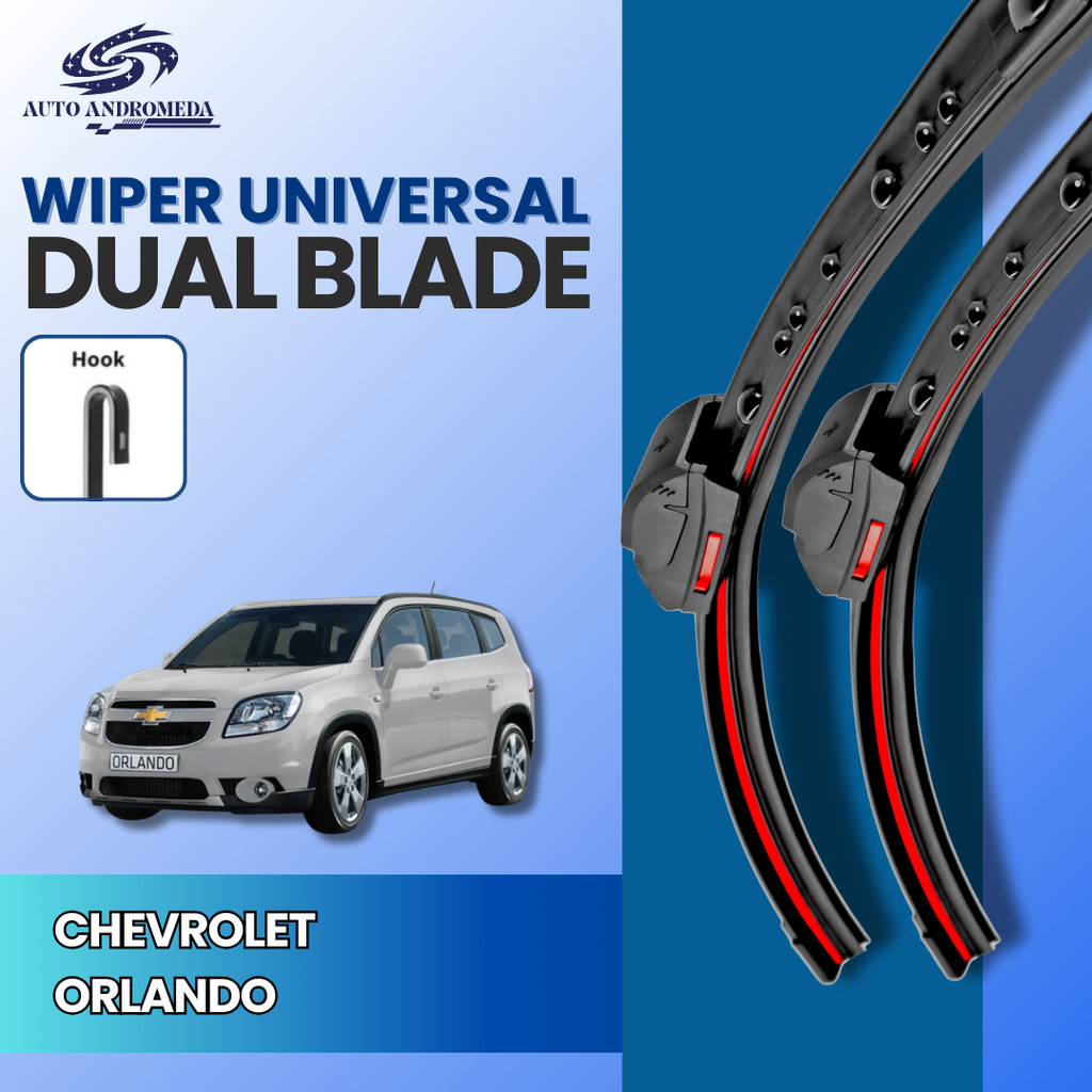 Jual Wiper Mobil Frameless Dual Layer Blade Chevrolet Orlando Double ...