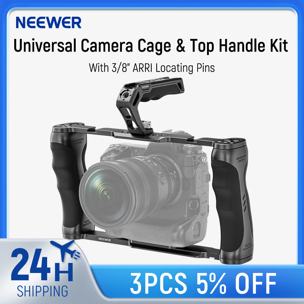 Jual NEEWER Universal Camera Cage & Top Handle with 38 ARRI Locating ...
