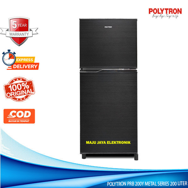 Jual YS Kulkas 2 Pintu POLYTRON PRB 200Y 4D Quick Freezing Tanpa Bunga ...
