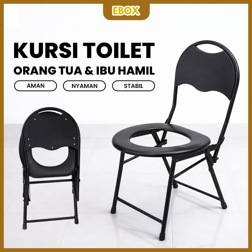 EBOX Kursi Toilet WC Duduk Orang Tua Dan Ibu Hamil Dewasa