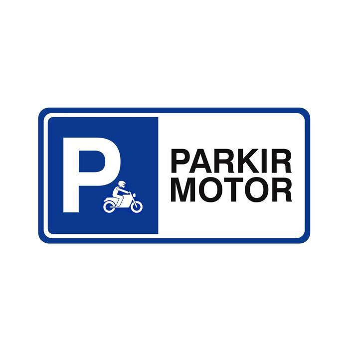 Jual RAMBU LALU LINTAS PARKIR MOTOR - 25X50CM SIGNAGE | Shopee Indonesia