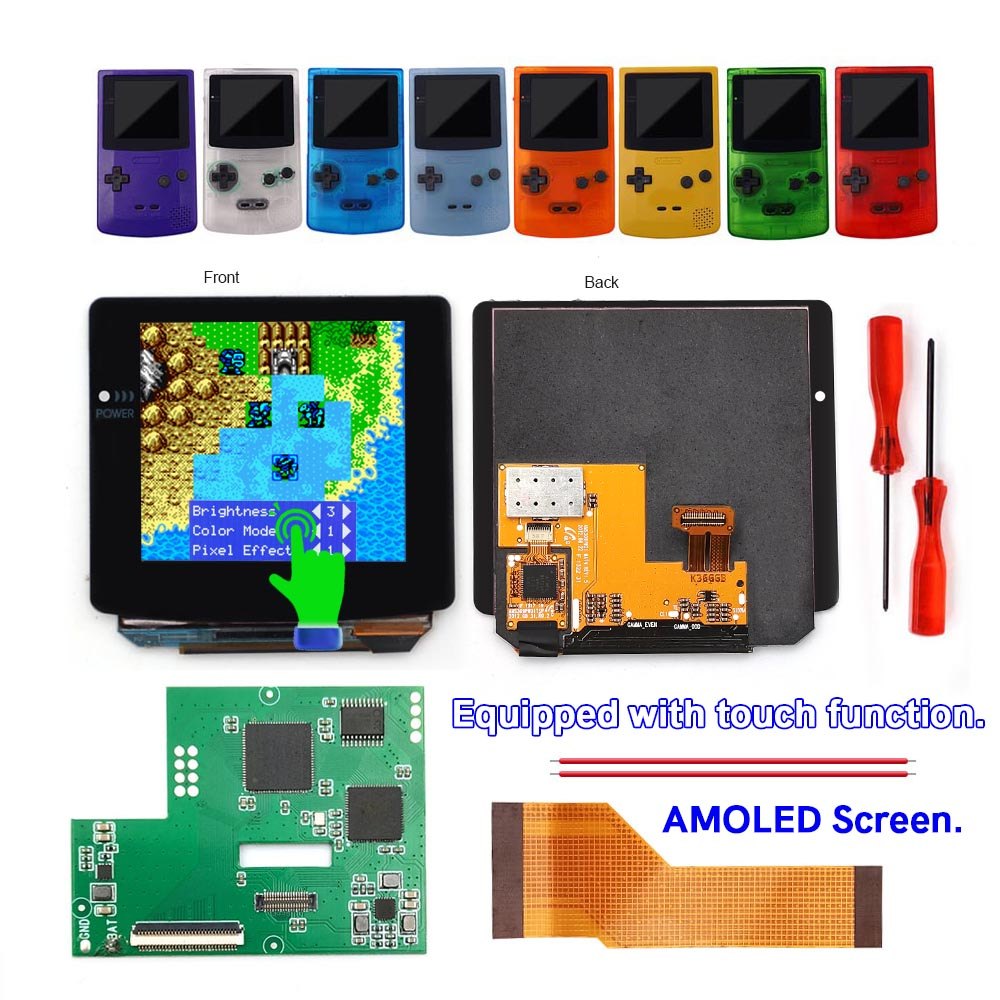 Jual HISPEEDO GBC Laminated AMOLED OLED Touch Screen OSD Menu RETRO ...
