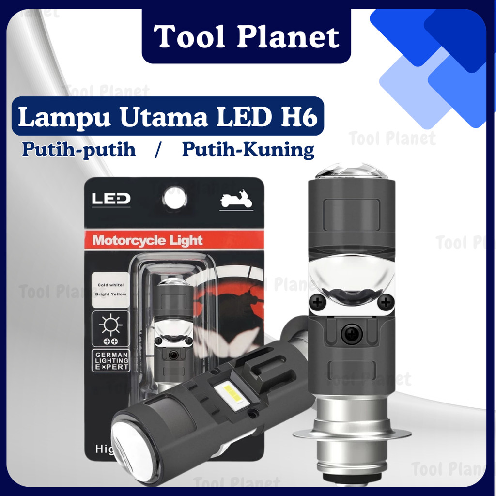 Jual Tool Planet (Garansi 1 Tahun) Lampu Utama LED H6 Model Biled CR7 ...