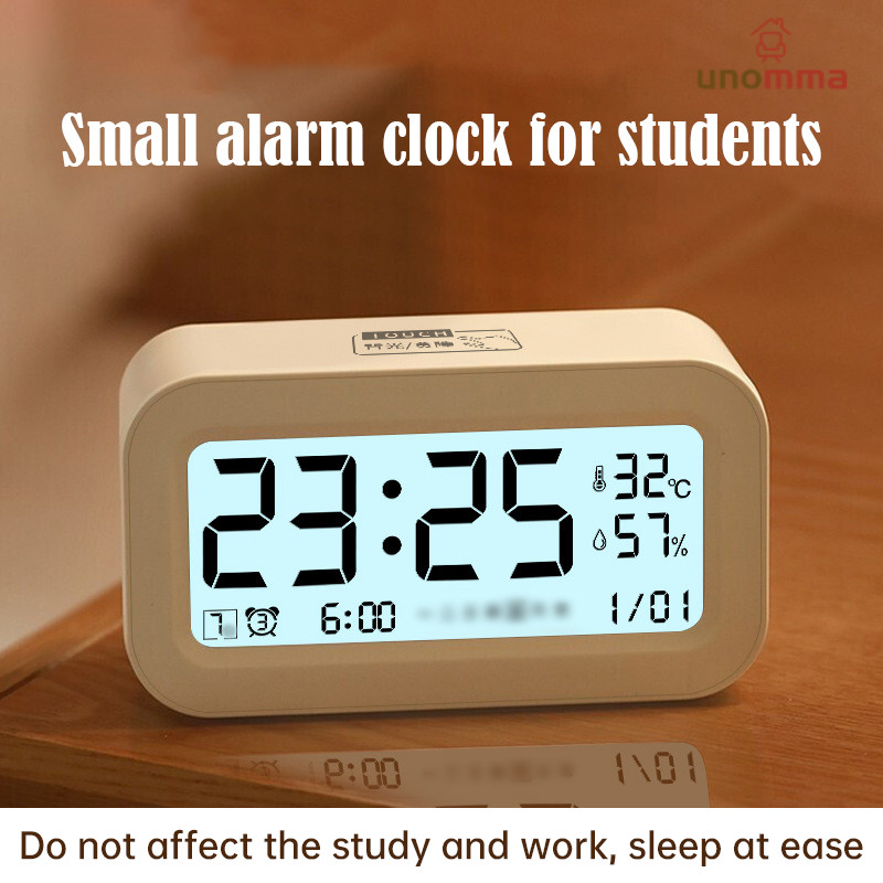 Jual Intelligent Bedroom Alarm Clock Multi-functional Silent Electronic ...