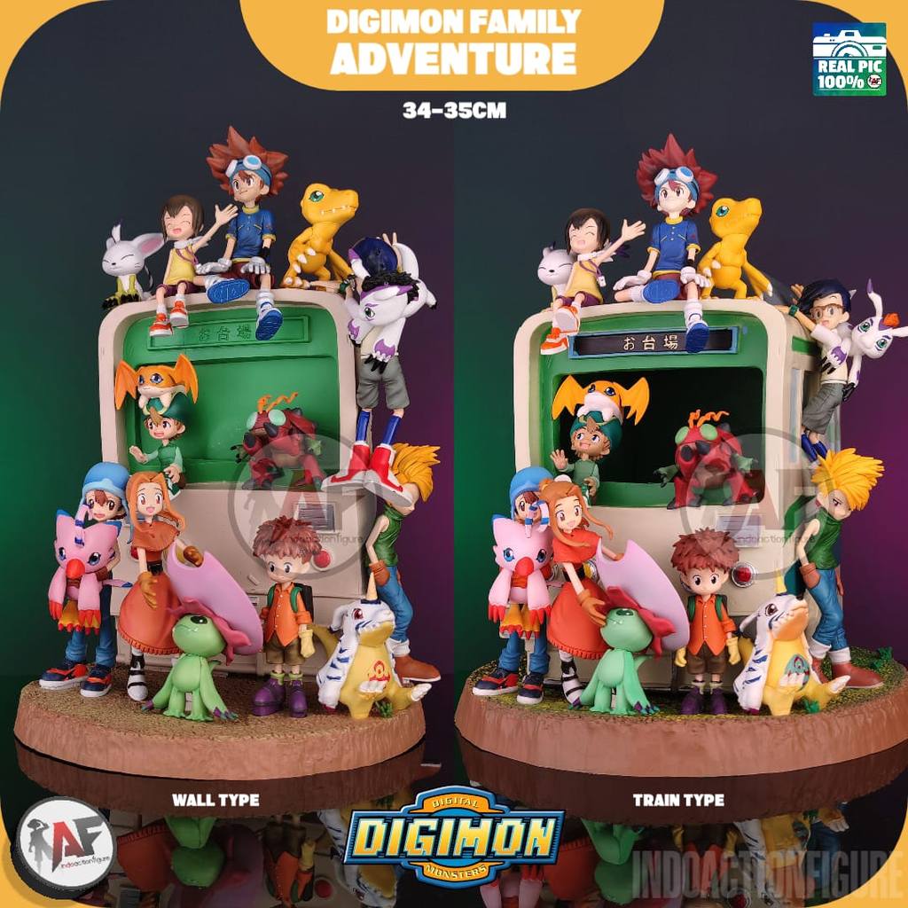デジモン Wasp-STUDIO デジモンファミリー写真 フィギュア Jual Statue Action Figure Digimon Family Adventure by WASP Studio