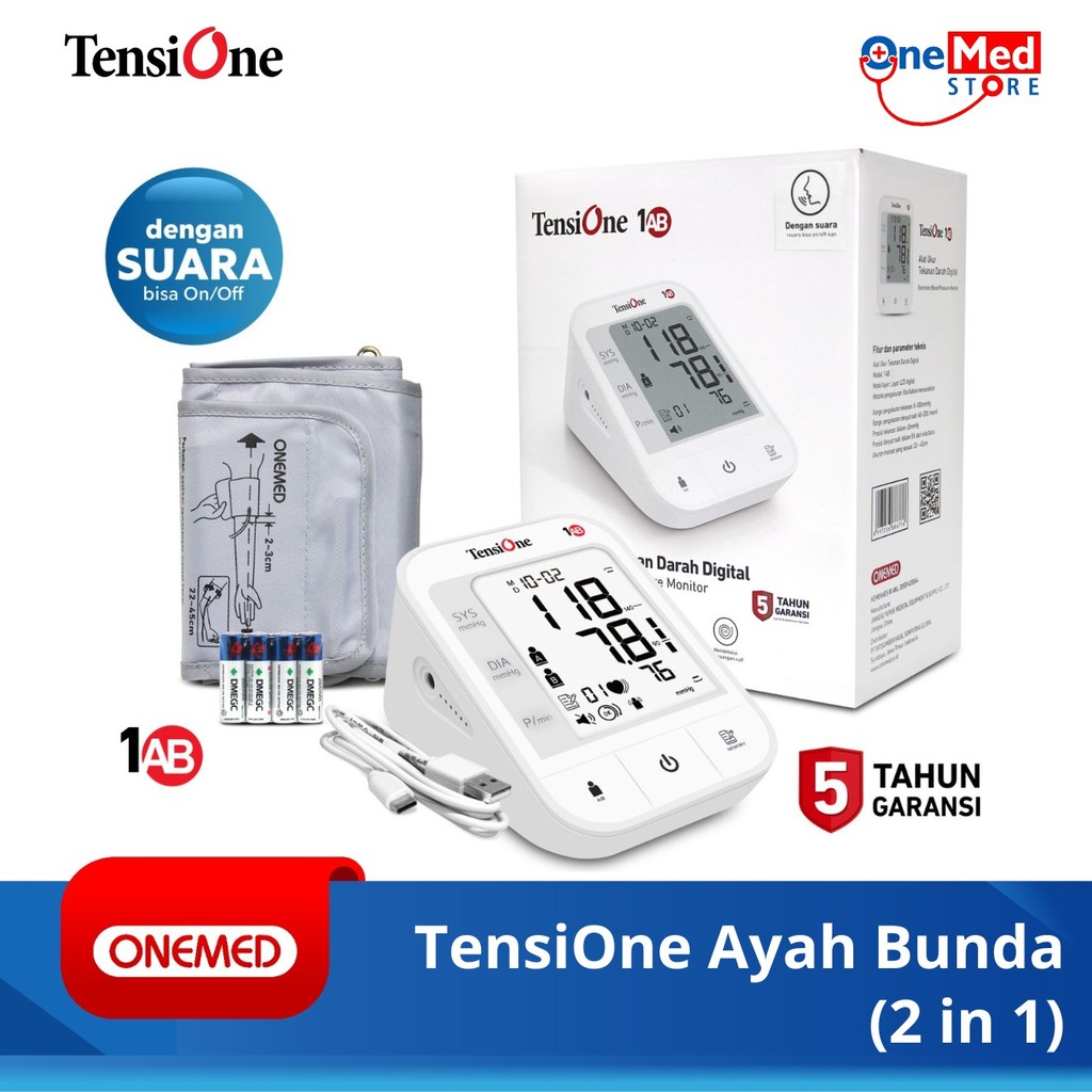 Jual ONEMED TensiOne 1AB Ayah Bunda 2in1 - Tensimeter Digital Dengan ...