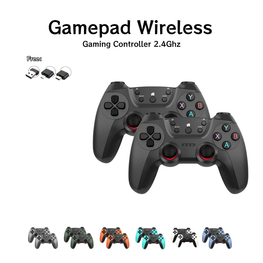 Jual Gamepad Android Wireless 2.4G GamePad Joystick Windows PC Laptop ...