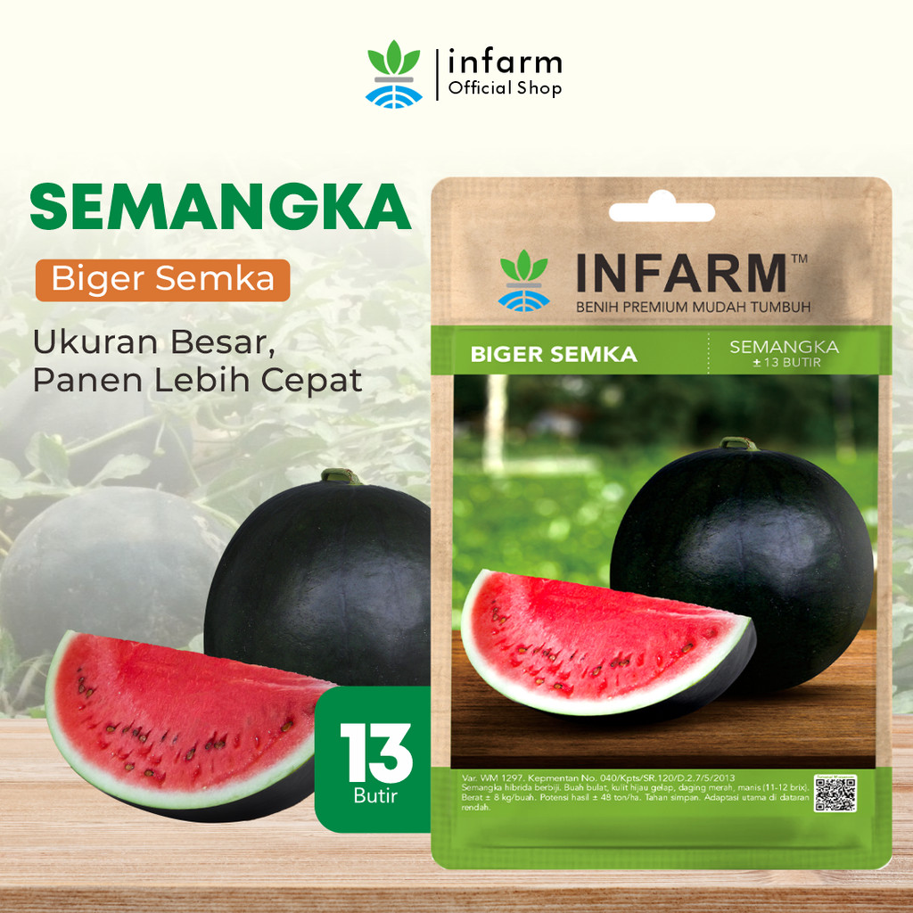 Jual INFARM - Benih Buah Semangka Merah Unggul, Bibit Buah Semangka ...