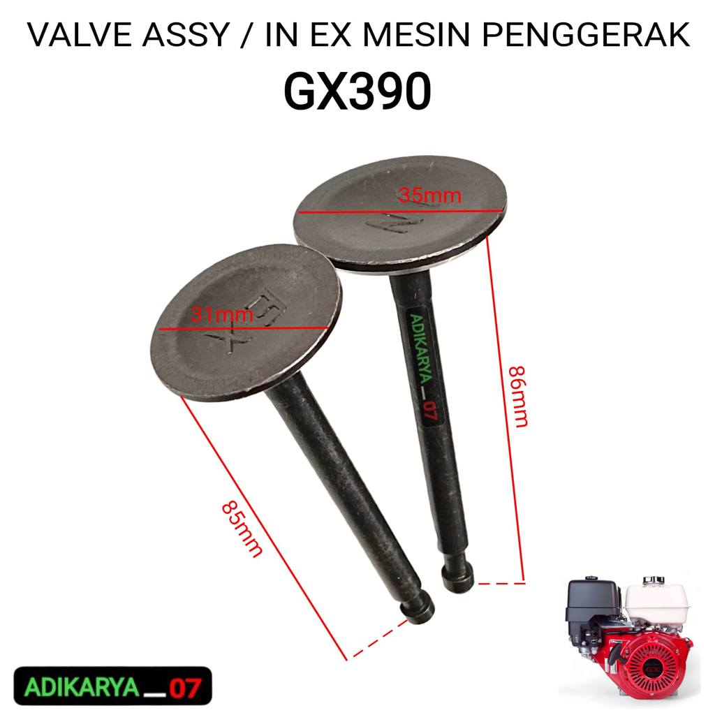 Jual Klep In Ex Valve Engine Gx390 GX160 Genset 5000watt-7000watt GX160 ...
