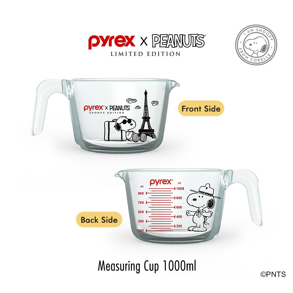Jual Pyrex Snoopy Peanuts Measuring Cup 1L | Shopee Indonesia