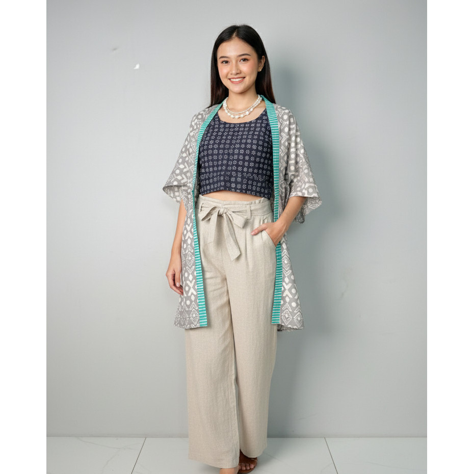 Jual Batik ENOM - Outer Zeva - Batik Cap Bahan Katun - Outer Batik ...