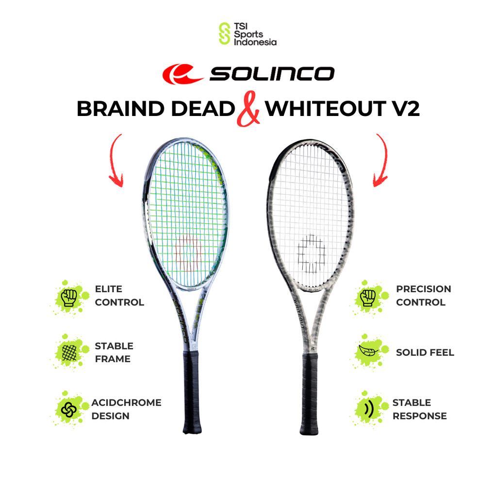 Jual Raket Tenis Solinco WHITEOUT V2 290 / 305 / 305 18x20 / 305 XTD ...