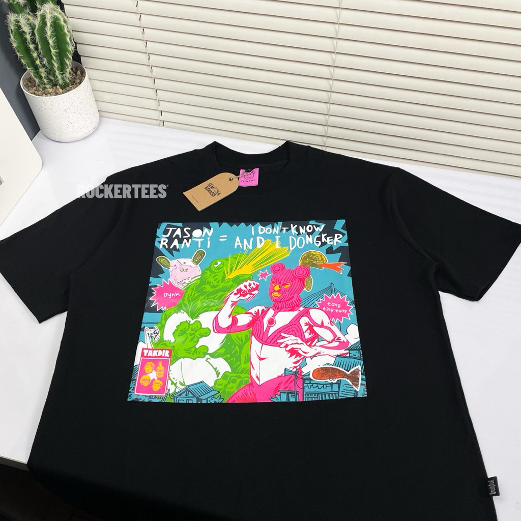 Jual Jason Ranti X Dongker - Cek Kebudayaan Black T-Shirt | Original ...