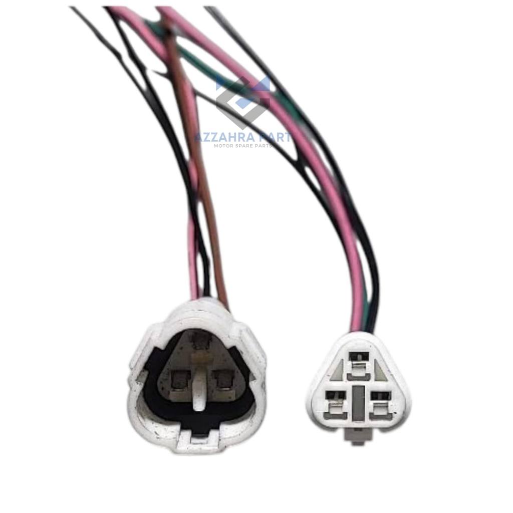 Jual soket dlc yamaha 3 pin connector male female waterproof | Shopee ...