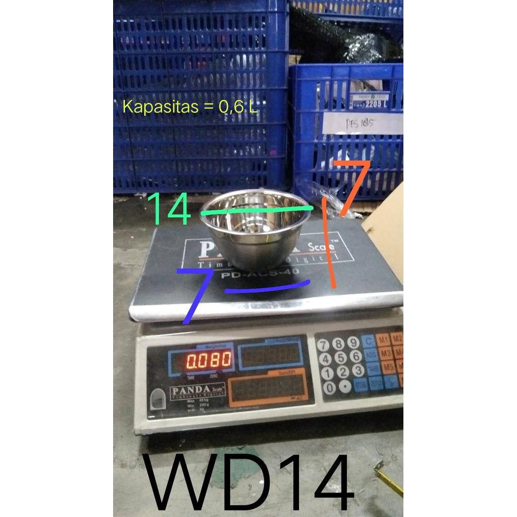 Jual HomeMaster Mixing Bowl/Baskom/Mangkok/Basin Adonan/Dough Stainless ...