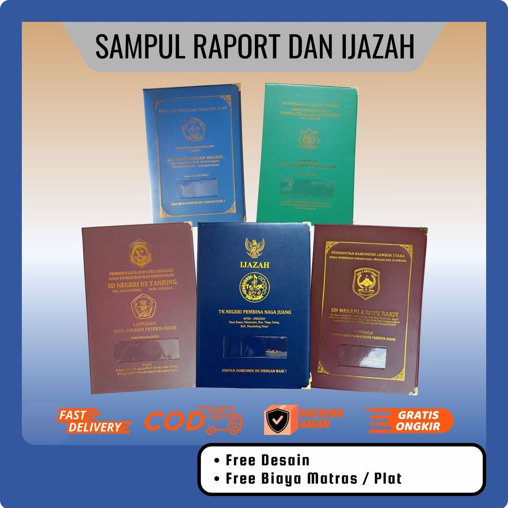 Jual Sampul IJAZAH ,RAPORT / RAPOR Sekolah SD, MI, SMP, MTS, SMA ,SMK ...