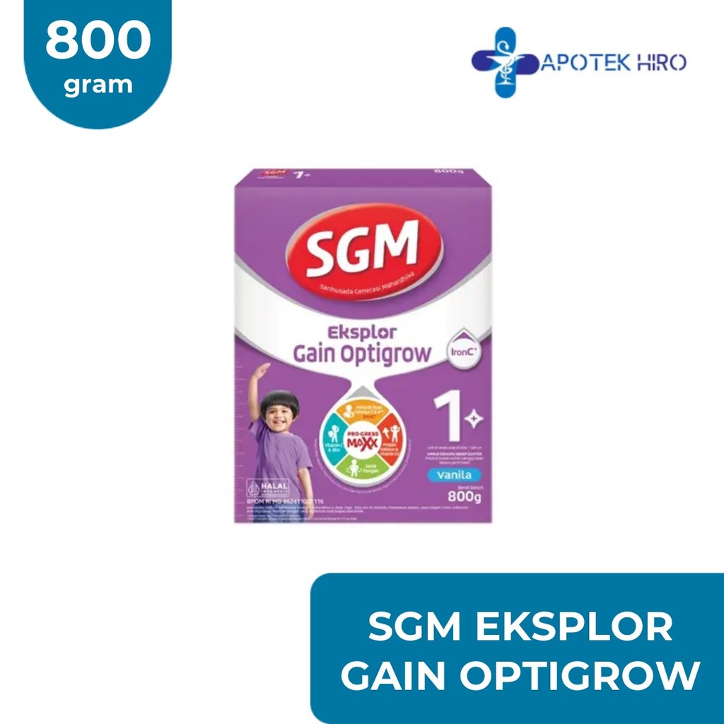 Jual SGM EKSPLOR GAIN OPTIGROW 1+ 800 GRAM | Shopee Indonesia