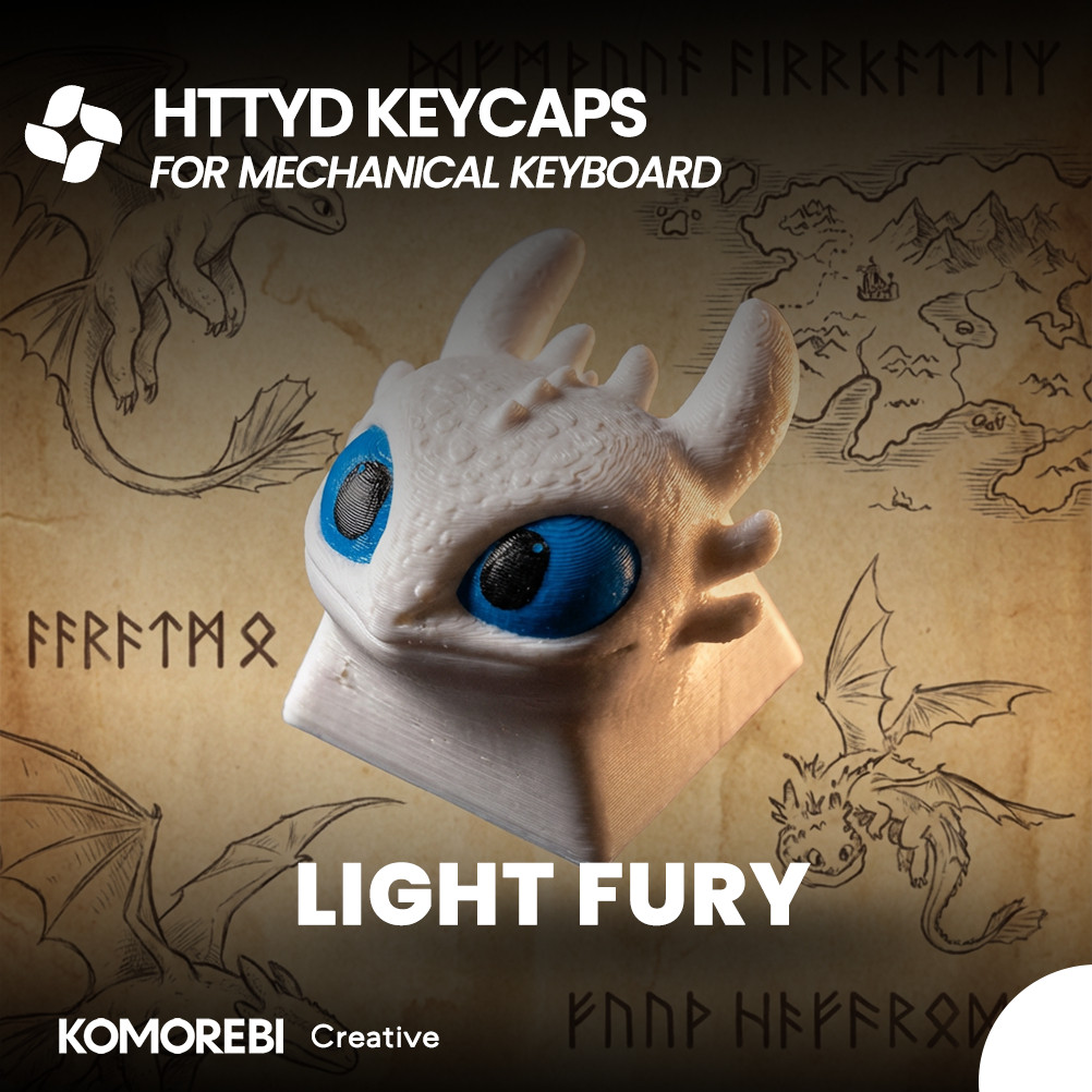 Jual Keycaps Lucu Keyboard Mechanical HTTYD Toothless Night Fury Light ...