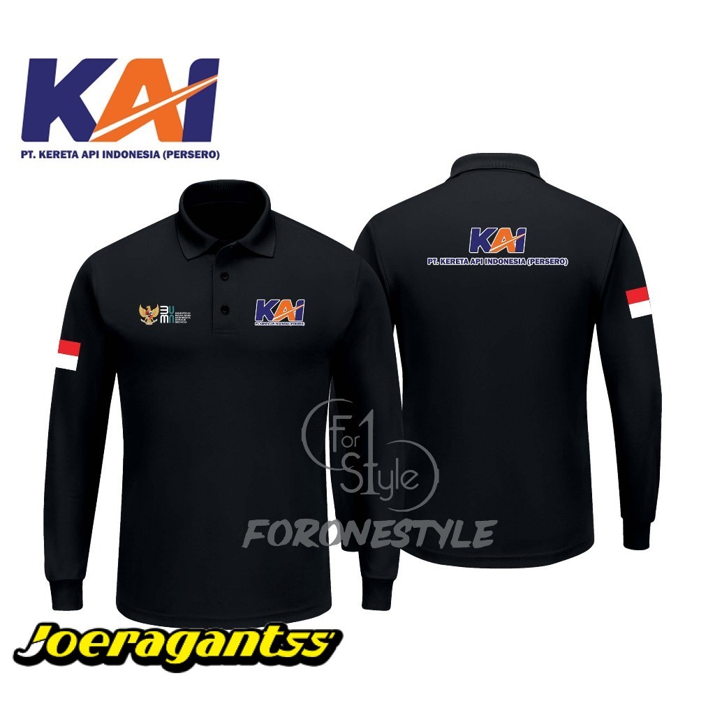 Jual POLOSHIRT BERKERAH KAI KERETA API INDONESIA - POLO LENGAN PANJANG ...