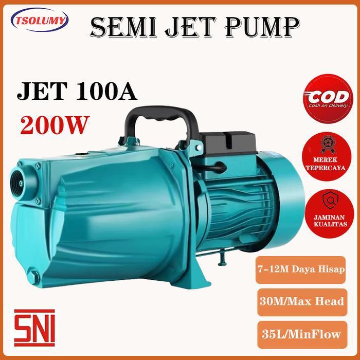 Jual pompa air jetpump JET Pump JET100A set komplit (jet pump 50 meter ...