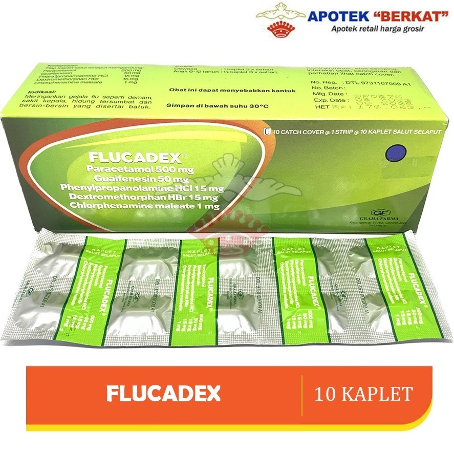Jual APOTEK TANGSEL [TERBUKTI] FLUCADEX TAB 10S/OBAT BATUK PILEK/OBAT ...