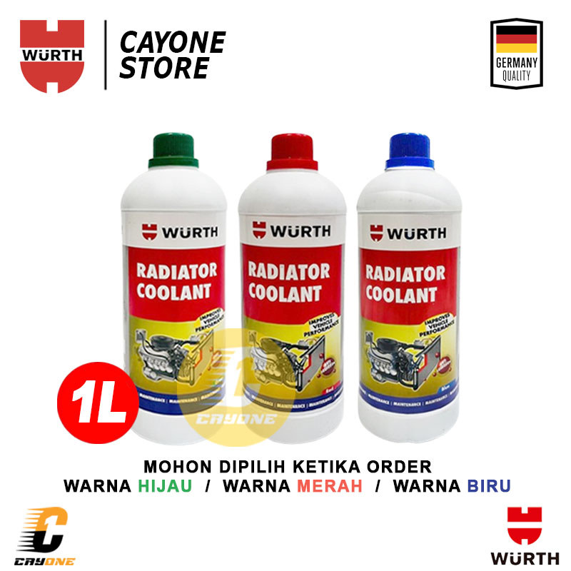 Jual WURTH Radiator Coolant Anti Rust & Corrosion - Air Radiator Mobil ...