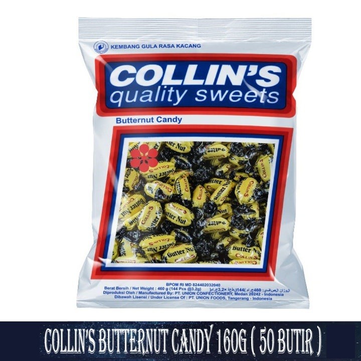 Jual PERMEN COLLIN'S SAK 160GR BUTTER NUT COLLIN COLIN CANDY KEMBANG ...