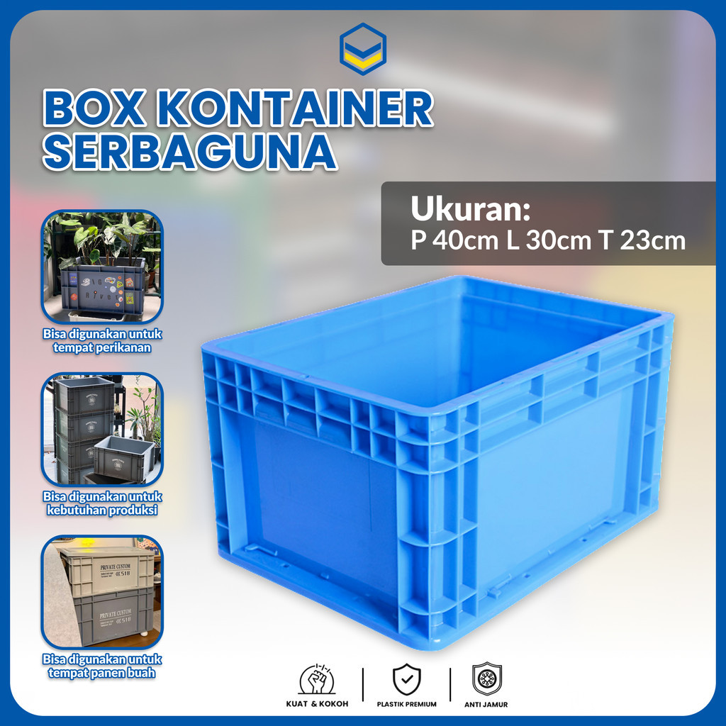 Jual POLYNERA Box Plastik Industri 40×30×23cm – Container Tebal ...