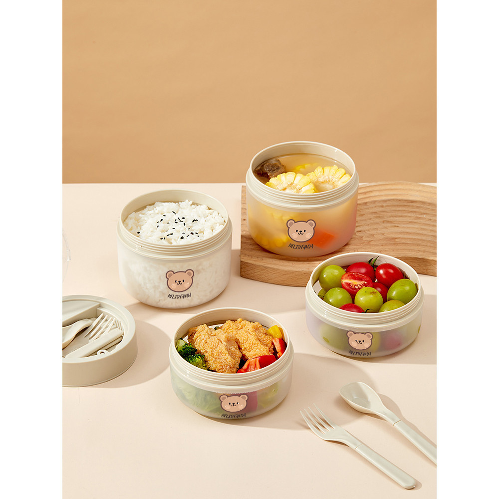 Jual HELIDFANDA Round Lunch Box Plastic Food Container Kotak Makan ...