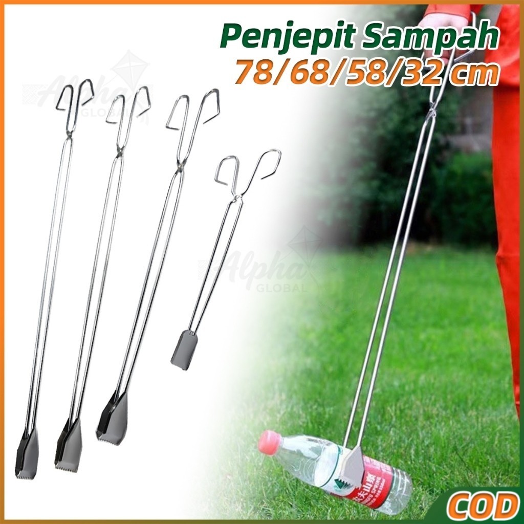 Jual Alat Penjepit Sampah Fruit Picker 32/58/68/78cm Baja Tahan Karat ...